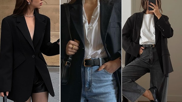 2. Siyah Blazer Ceket