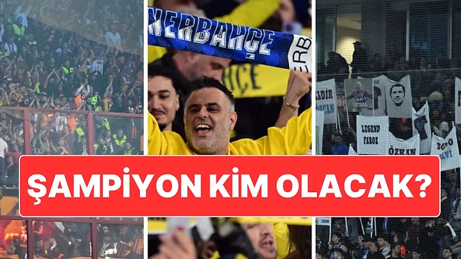 Süper Lig’de Şampiyonluk Yarışı Alev Aldı: Fenerbahçe, Galatasaray ve Trabzonspor’un Kalan Maçları!
