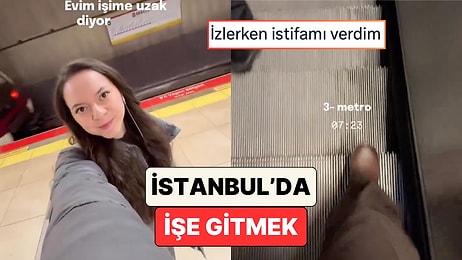 İstanbul'da Yaşayan Bir Kadın İşe Giderken Kullandığı Araçları Paylaştı