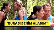 Survivor'da Yer Kavgası! Nagihan, Seda'nın Üzerine Yürüdü