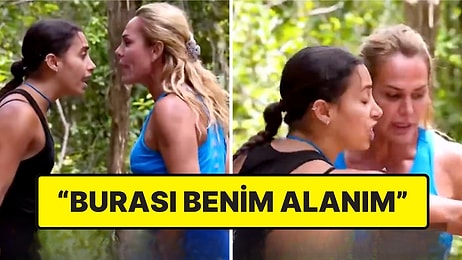 Survivor'da Yer Kavgası! Nagihan, Seda'nın Üzerine Yürüdü