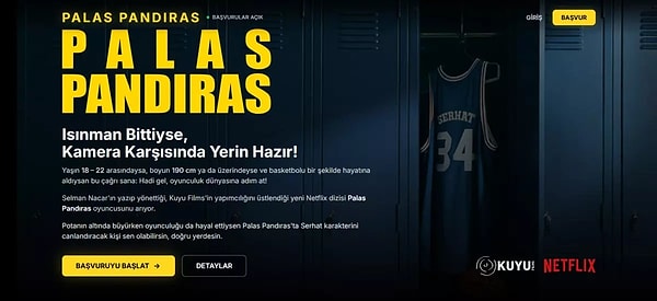 Yeni Netflix dizisine başvurular için şartlar açıklandı.