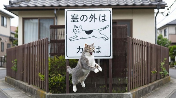Did you know that in Japan, there are traffic signs for "jumping cats"?