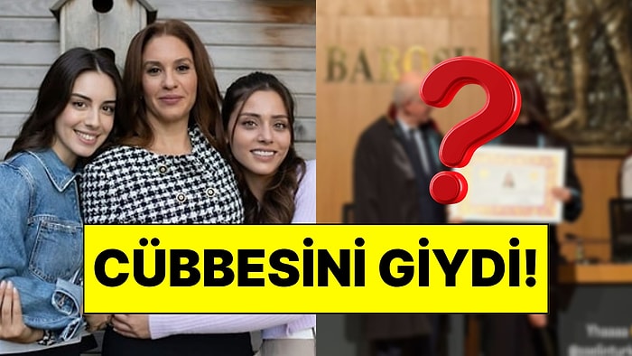 Cübbesini Giydi: Kızılcık Şerbeti’nin Genç Oyuncusu Avukat Oldu