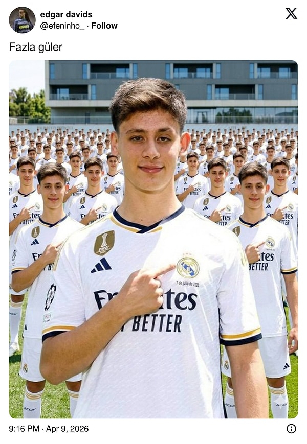 Ardından şaka geldi.