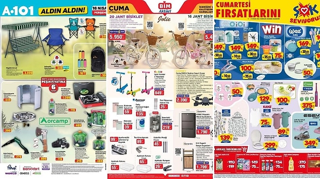 İndirim Günleri Başlıyor! 11 - 17 Nisan Haftasında A101 ve BİM Aktüel Ürünler Listesinde Ne Var?