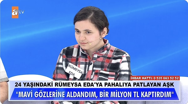 Müge Anlı ile Tatlı Sert'e dolandırıldığı iddiasıyla başvuran Rümeysa Eda Dağlar sosyal medyanın gündemine oturdu.
