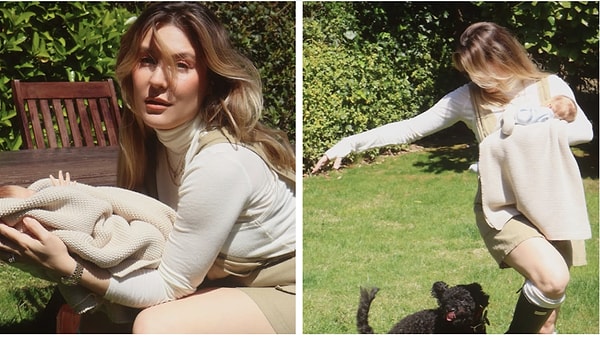 Experiencing the joy of motherhood, Kökenli has now garnered significant attention on social media by sharing pictures with her daughter for the first time.