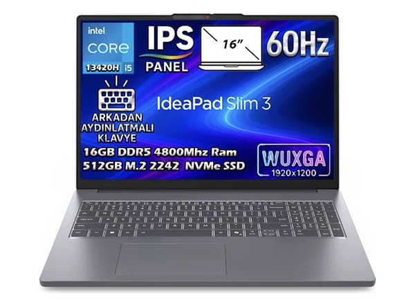 Teknoloji zirvesi: Lenovo Ideapad Slim 3 Laptop!