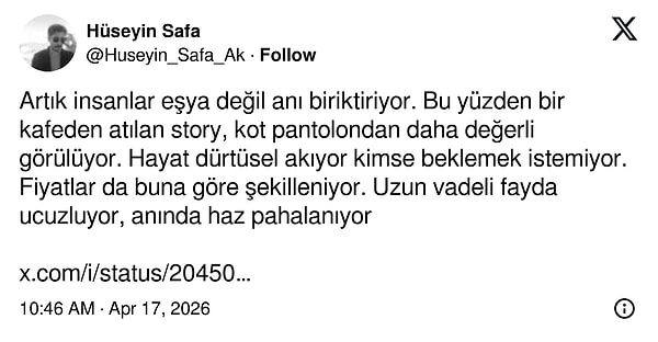 Ancak durumdan şikayetçi sadece kendisi değildi.