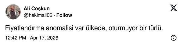 Fiyatlandırmaları anomali olarak değerlendirenler de oldu.