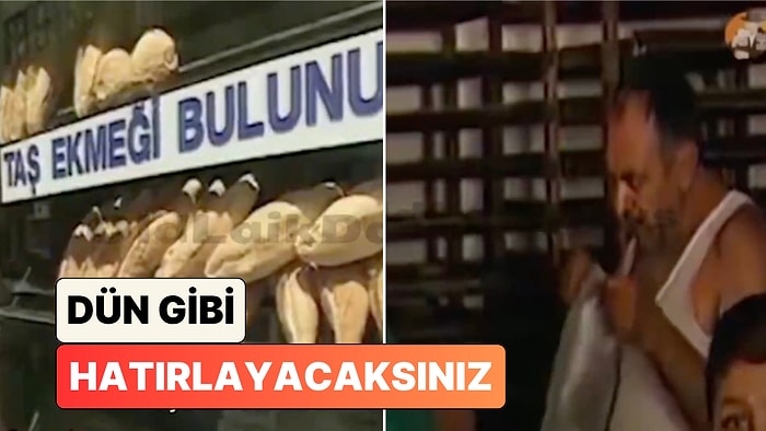 1998'de Yürürlüğe Giren Ultra Hijyenik Ekmek Poşetleme Uygulamasından Görüntüler ve Halkın Tepkisi