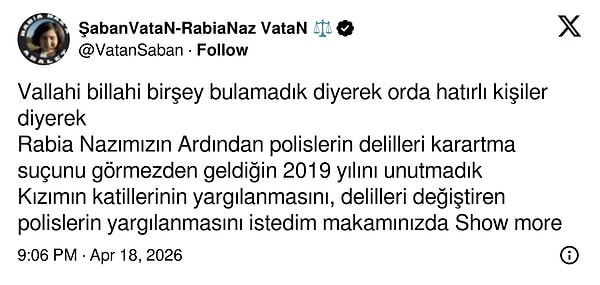 Şaban Vatan, son paylaşımında ise Süleyman Soylu'ya ağır eleştirilerde bulundu.