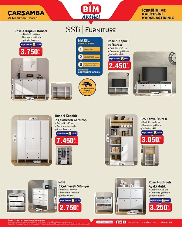 29 Nisan Çarşamba BİM Kataloğu