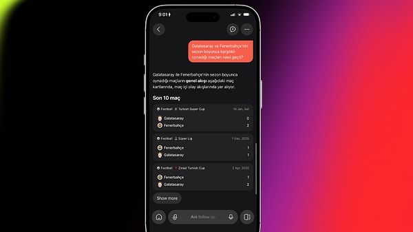 3. Galatasaray ve Fenerbahçe'nin son maçları da izlemesi keyifli maçlardandı. Nasıl geçmişti?