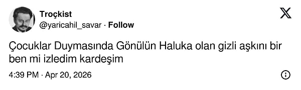 Bu iddiayı ortaya atan tweet'i şöyle bırakalım: