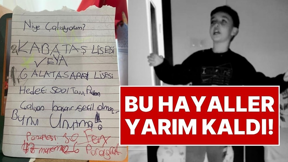 Kahramanmaraş'taki Okul Saldırısında Hayatını Kaybeden 11 Yaşındaki Adnan’ın Hayali Yarım Kaldı