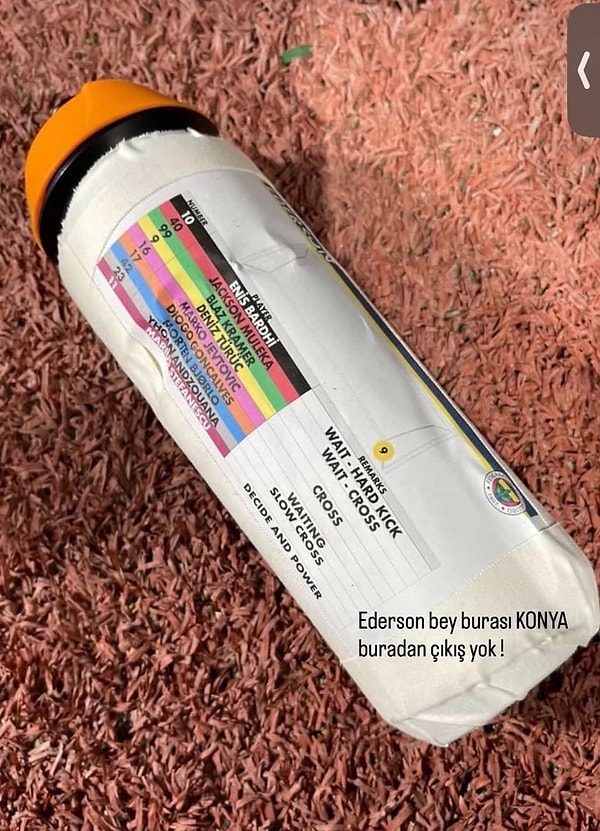 Ve o notları paylaştı.