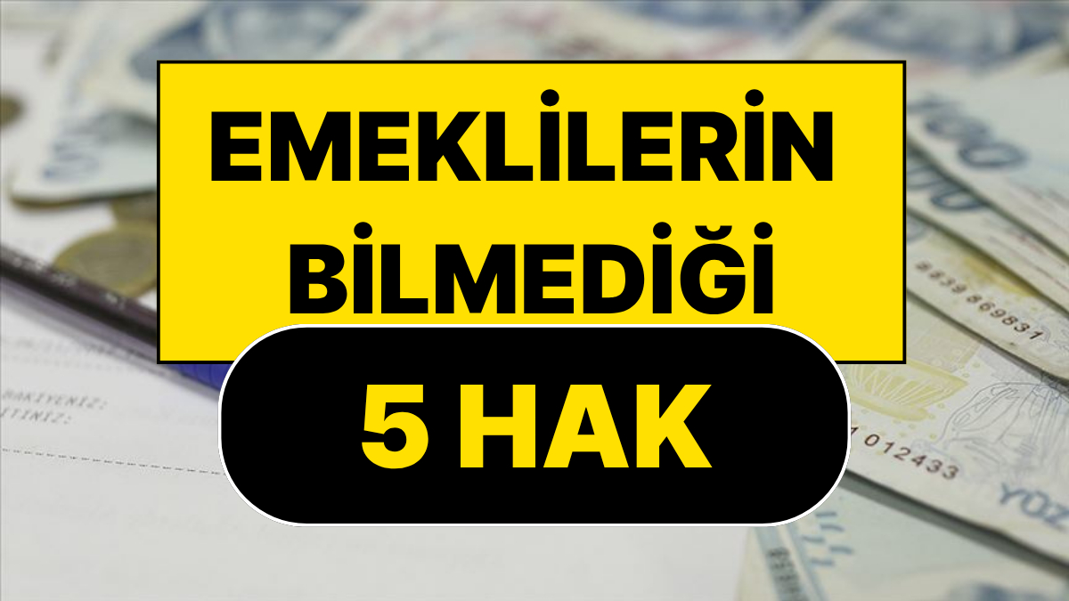Emeklilerin Bilmediği 5 Hak: SGK'dan Ek Para Almanın Yolları