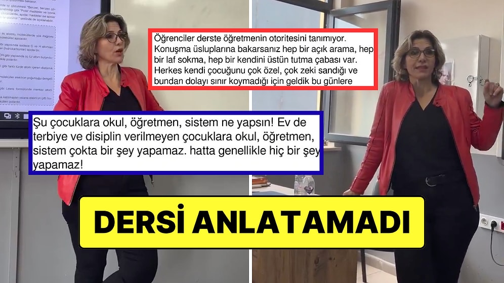 “1 Yıldır Ders İşleyemiyorum” Diyen Öğretmenin Sabote Edildiği Anlar Sosyal Medyayı Çileden Çıkarttı