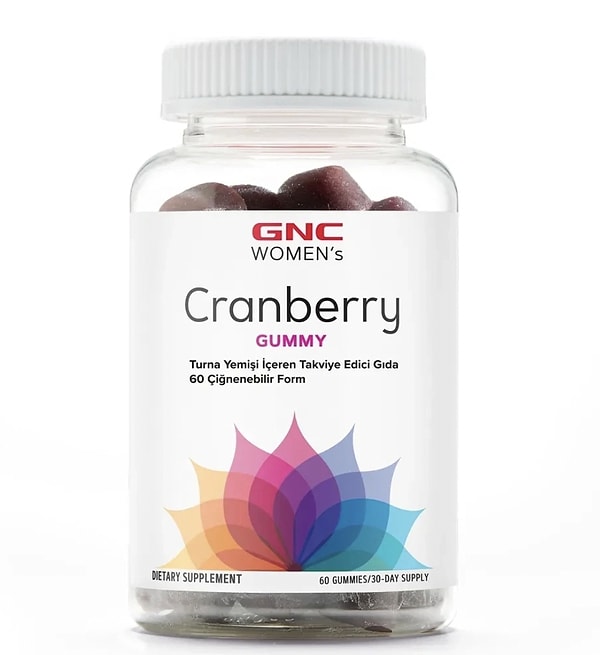 GNC Women's Cranberry – 60 Çiğnenebilir Form %10 indirimli!
