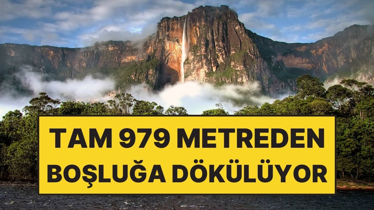 979 Metreden Boşluğa Akan Su Yere İnemeden Kayboluyor