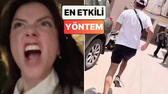 Arkalarına Bakmadan Kaçtılar: Takip Edilmekten Bıkan Kız Başa Çıkma Yöntemini Gösterdi