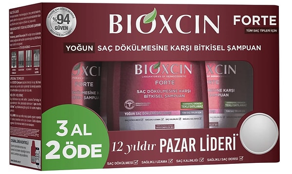 Bioxcin Forte Şampuan, dökülen saçlara "dur" diyen güçlü formülüyle öne çıkıyor.