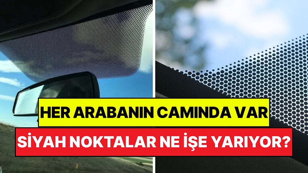 Her Arabada Var: Cam Kenarlarındaki Küçük Siyah Noktalar Ne İşe Yarıyor?
