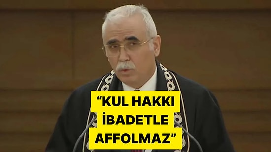 Anayasa Mahkemesi Başkanı Kadir Özkaya'dan Kul Hakkı Vurgusu