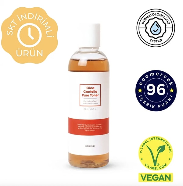 Bibimcos Cica Centella Toner, %65 indirimle 599 TL yerine 209 TL'ye düştü!