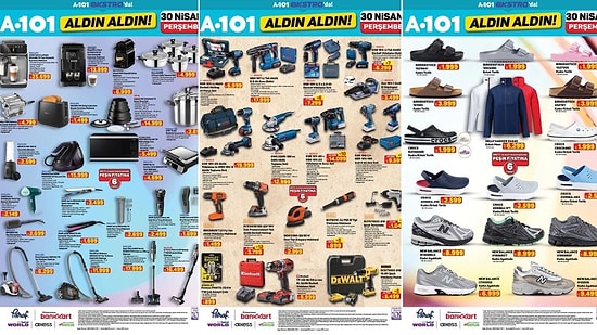 A101'e Makarna ve Erişte Makinesi Geliyor! 30 Nisan 2026 A101 İnternete Özel Aldın Aldın Kataloğu