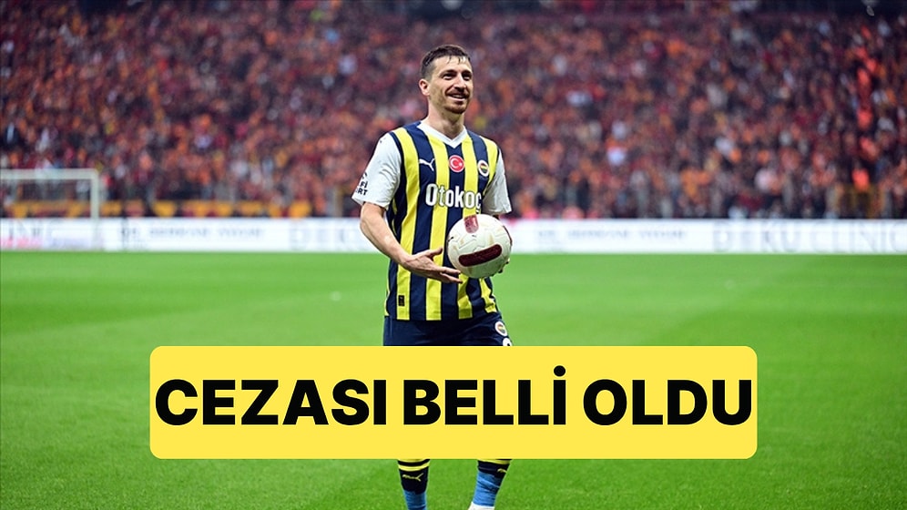 Fenerbahçe Forması Giyen Mert Hakan Yandaş'a Hak Mahrumiyeti Verildi