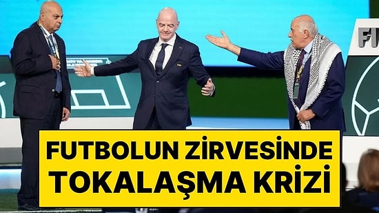 FIFA Başkanı Infantino Zorladı, Filistin Futbol Federasyonu Başkanı, İsrailli Temsilciyle Tokalaşmadı