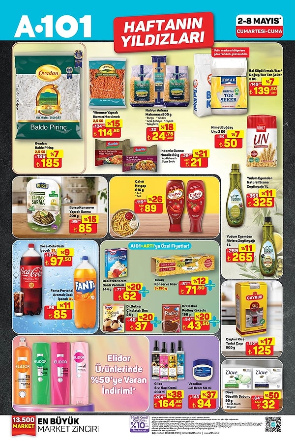 Ovadan Baldo Pirinç 2,5 Kg 185 TL