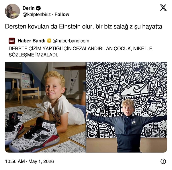O sırada "derdi derste dinleyen" biz...