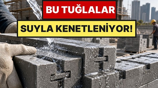 Harç Kullanmadan Suyla Birbirine Geçen Tuğlalar İnşaatta Yeni Dönem Başlattı