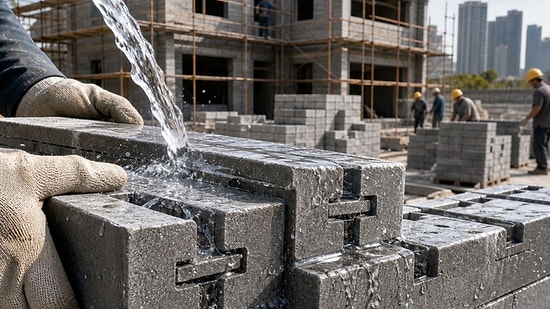 Revolutionary Water-Linked Bricks Eliminate the Need for Mortar in Construction Industry