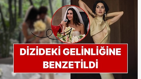 Herkesten Gizli Evlenen Nesrin Cavadzade'nin Gelinliği Sandık Kokusu'nda Giydiği Gelinliğe Benzetildi