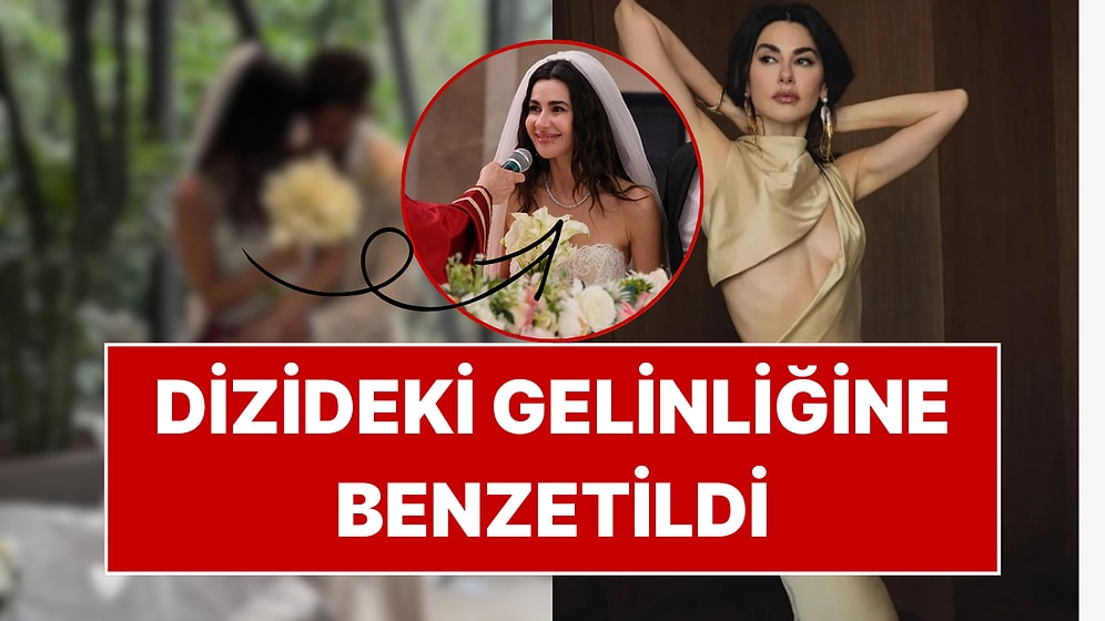 Herkesten Gizli Evlenen Nesrin Cavadzade'nin Gelinliği Sandık Kokusu'nda Giydiği Gelinliğe Benzetildi