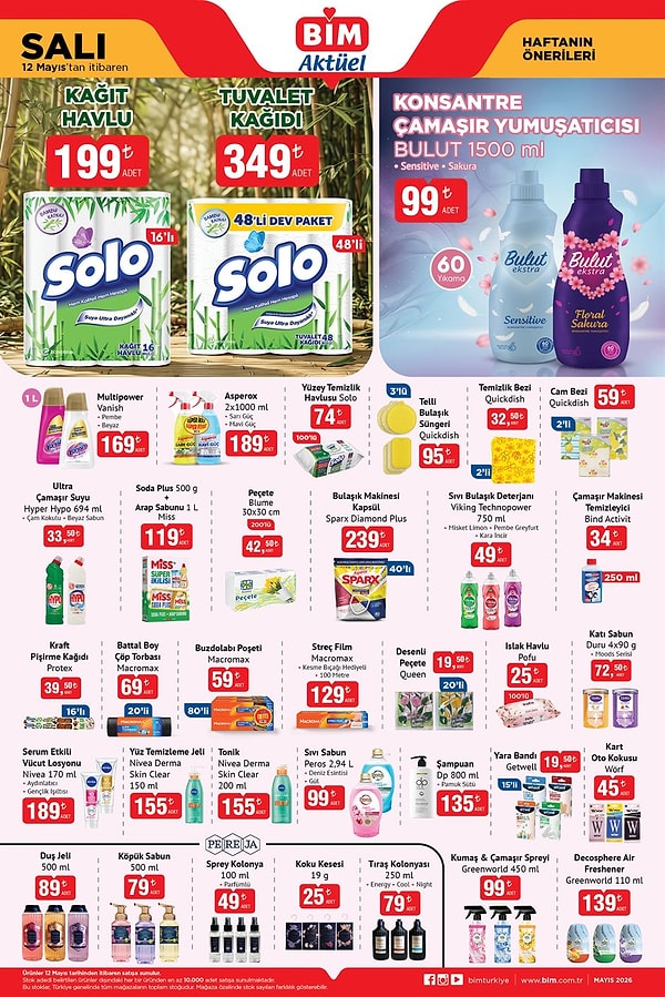 Solo Tuvalet Kağıdı 48'li 349 TL