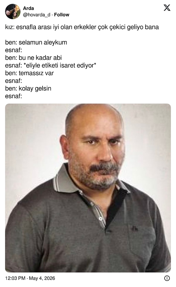 Böyle bir esnaf tipi var ama...