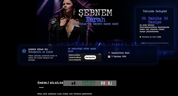 Şebnem Ferah'ın Yeni Konseri Olacak mı?