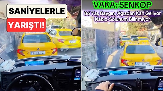 İstanbul'da Bir Ambulans Şoförü Acil Hastayı Götürürken Yaşadıklarını Paylaştı