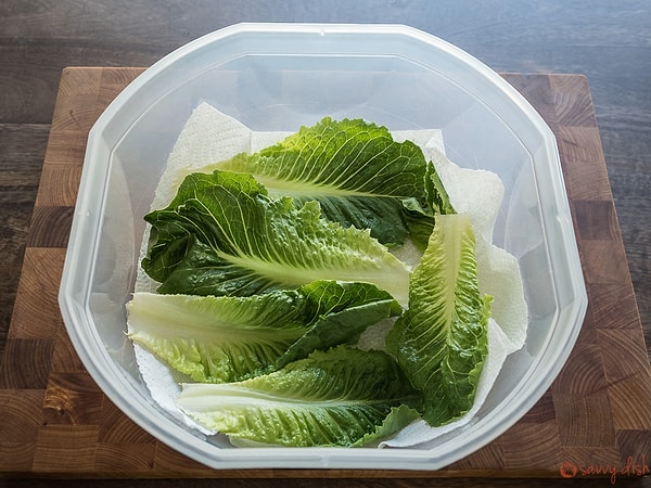 If you want your lettuce to stay crisp for days, apply the following method: