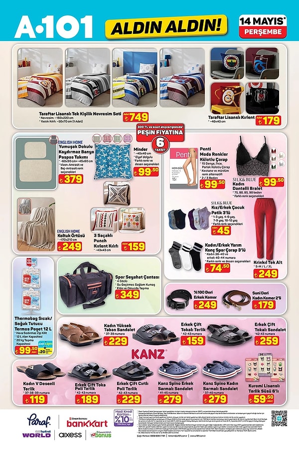 Taraftar Lisanslı Tek Kişilik Nevresim Seti 749 TL