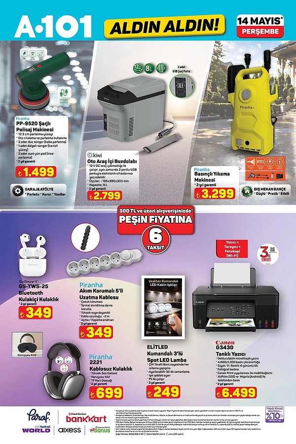 Piranha Şarjlı Polisaj Makinesi 1.499 TL