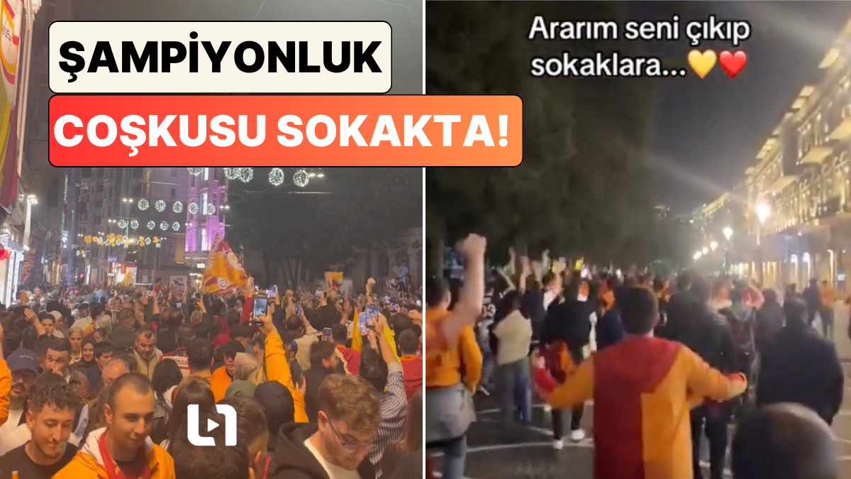 4. Kez Üst Üste Gelen Zafer Coşkuyla Kutlanıyor: Galatasaray Taraftarının Kutlama Görüntüleri