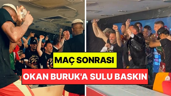 Okan Buruk'a Sulu Baskın! Galatasaray'da Şampiyonluk Coşkusu Tam Gaz Devam Ediyor