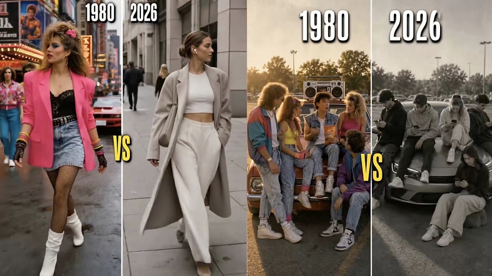 Comparison Video of the 80s and Today Highlights Drastic Change in Colors